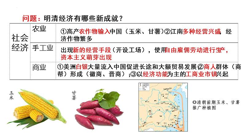 2022-2023学年统编版（2019）高中历史必修中外历史纲要上册第15课 明至清中叶的经济与文化 课件03