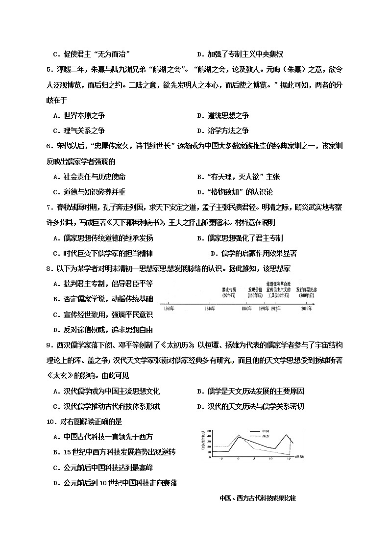 2021宝鸡金台区高二上学期期中考试历史试题含答案02