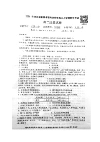 2021湖北省新高考联考协作体高二上学期期中考试历史试题扫描版含答案