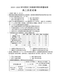 2020池州一中高二下学期期中历史试题含答案