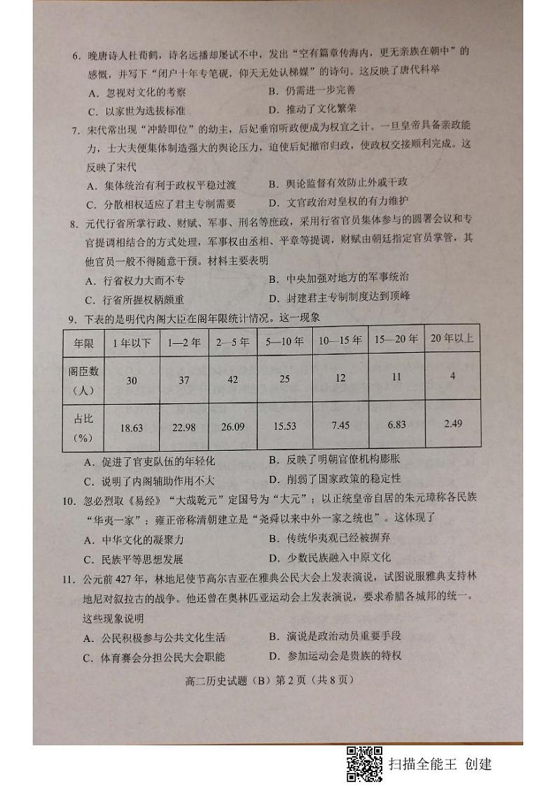 高二历史第2页