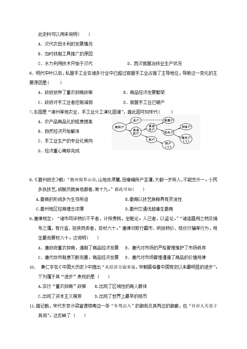 2020四川省仁寿二中、华兴中学高一5月联考（期中）历史试题含答案第2页