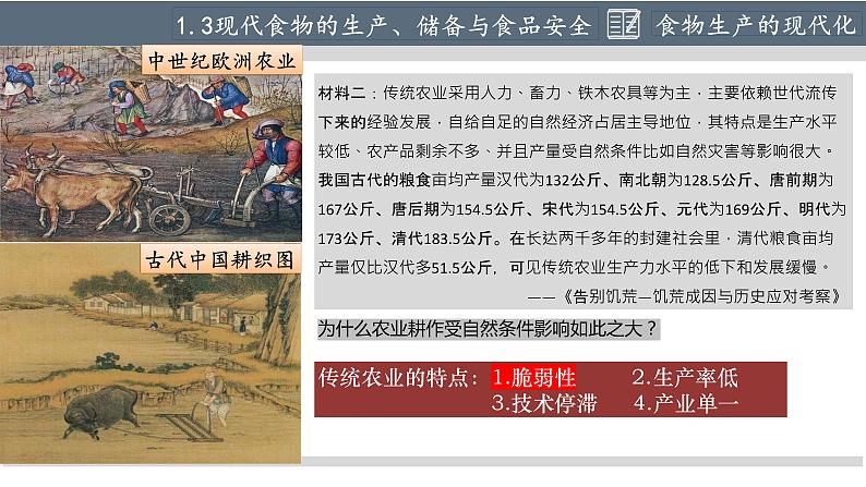 第3课 现代食物的生产、储备与食品安全课件课件2021-2022学年高中历史统编版（2019）选择性必修二06