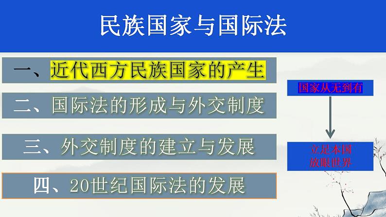 2022-2023学年高中历史统编版（2019）选择性必修一第12课 近代西方民族国家与国际法的发展 课件第3页