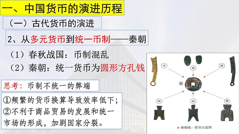 2022-2023学年高中历史统编版（2019）选择性必修一第15课 货币的使用与世界货币体系的形成 课件05