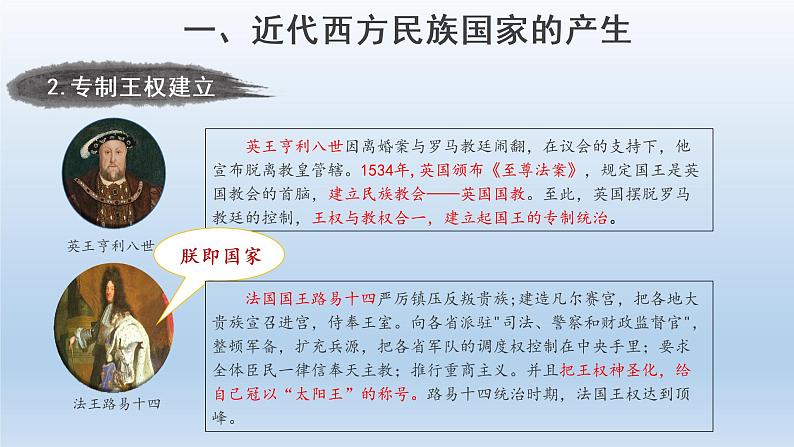 2022-2023学年高中历史统编版2019选择性必修1 第12课 近代西方民族国家与国际法的发展 课件06