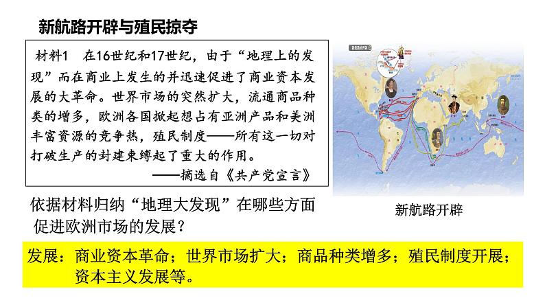 2021-2022学年高中历史统编版（2019）选择性必修二第8课 世界市场与商业贸易 课件04