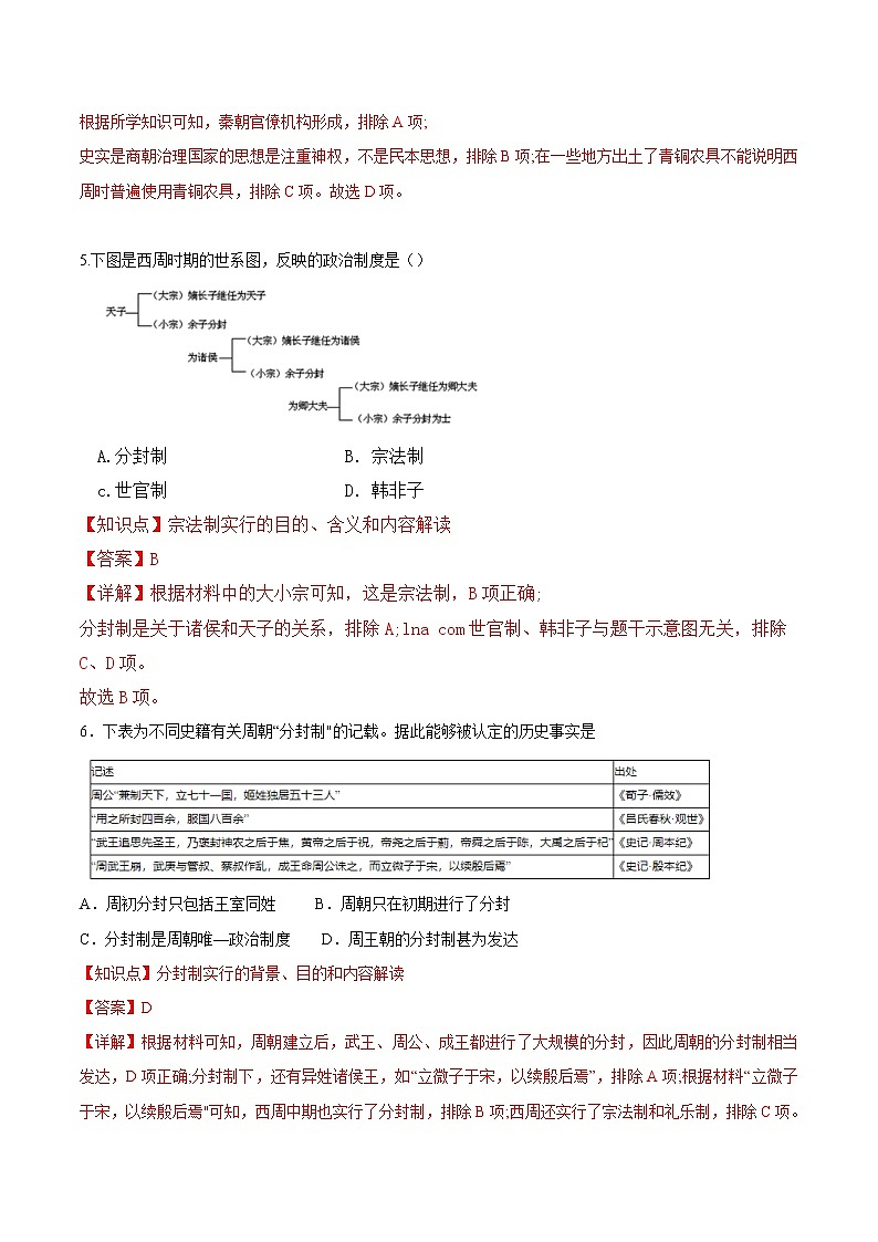 【培优分级练】统编版高中历史（中外历史纲要上）第1课《中华文明的起源与早期国家》同步分级练（解析版）第3页