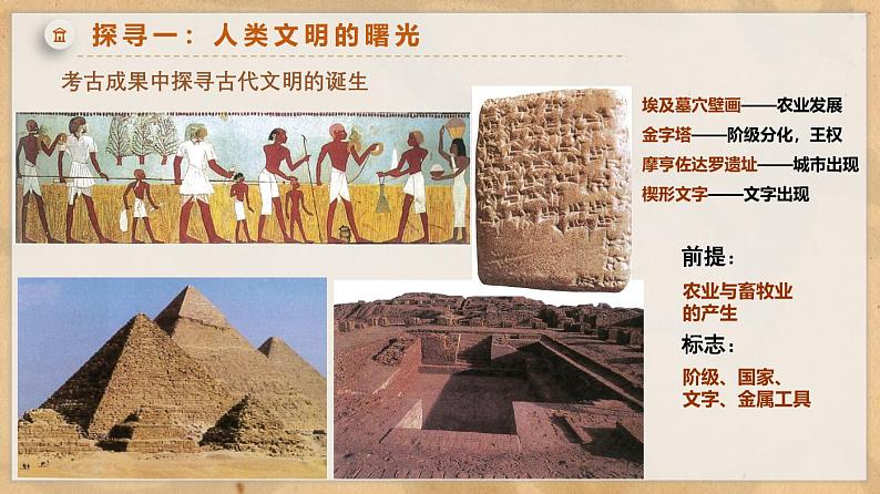 高中历史人教统编版（必修）中外历史纲要（下）第1课 文明的产生与早期发展 课件03