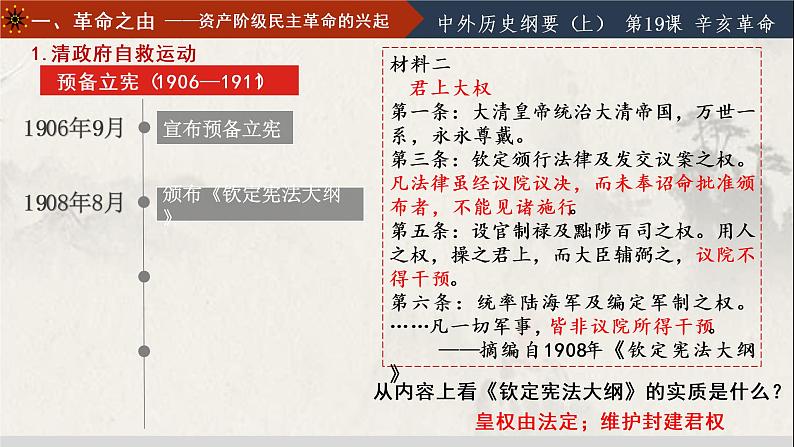 第19课辛亥革命课件高中历史统编版必修中外历史纲要上册 (6)06