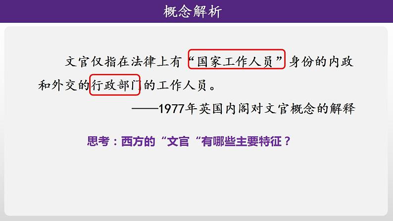 2022-2023学年高中历史统编版2019选择性必修1 第6课《西方的文官制度》课件第3页