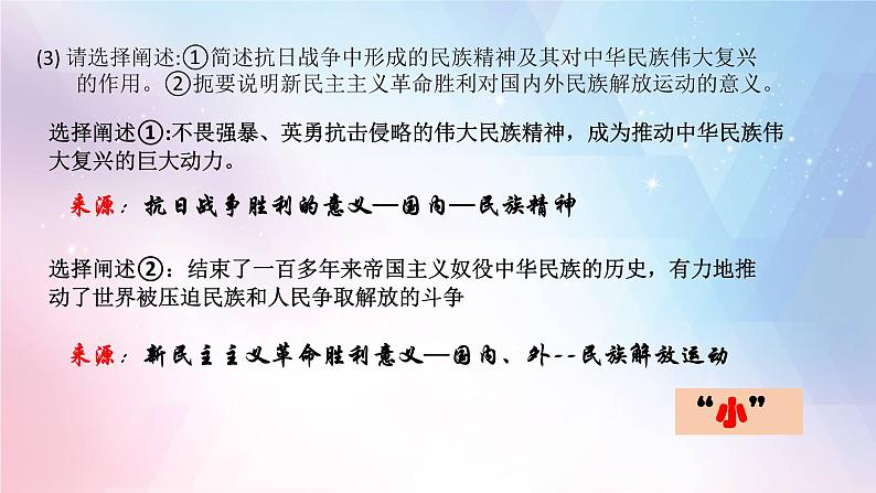 大小结合的高三历史复习策略 课件04