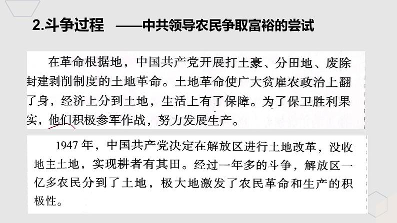 冲刺阶段专题——中国共产党追求“共同富裕”的历程 课件第6页