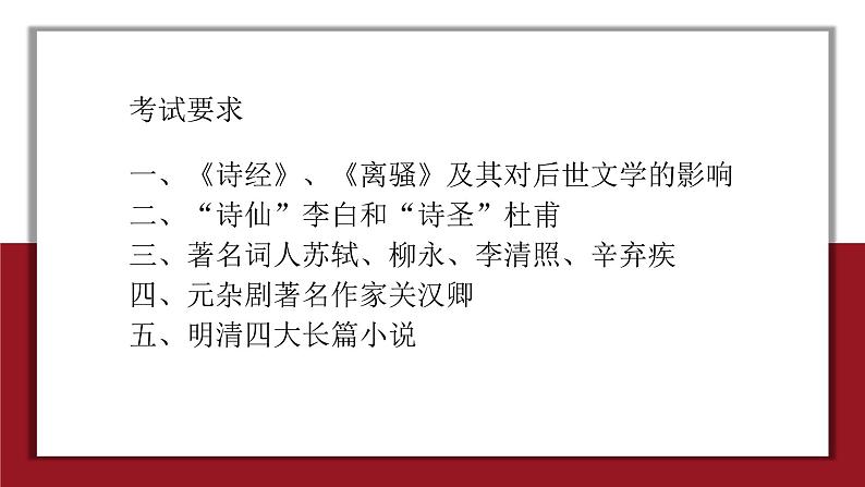 高考历史一轮复习：必修三专题二3《中国古典文学的时代特色》课件第2页