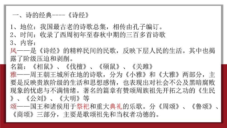 高考历史一轮复习：必修三专题二3《中国古典文学的时代特色》课件第4页