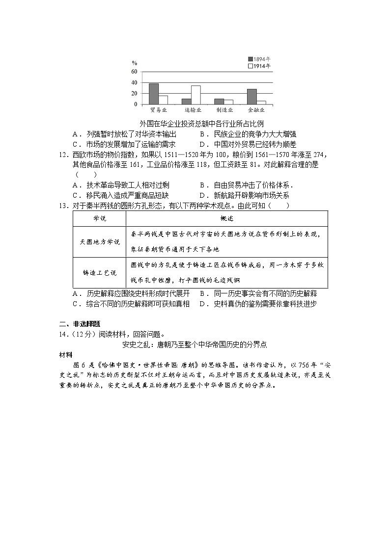 浙江省衢州市巨化中学21级高一下历史解释专项练习第3页