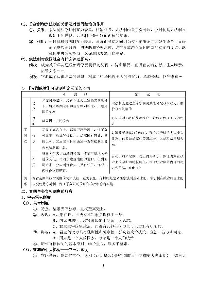 2023届湖北省武汉市高考历史复习知识点归纳汇总大全复习大纲备考笔第3页