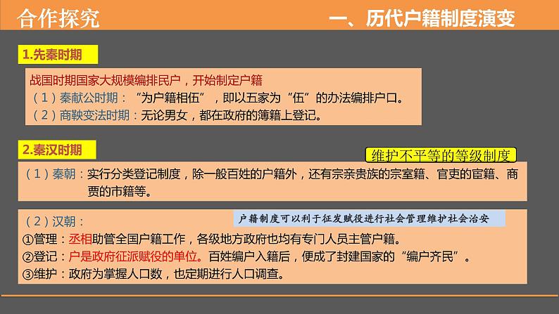 2022-2023学年高中历史统编版（2019）选择性必修1第17课 中国古代的户籍制度与社会治理 课件06