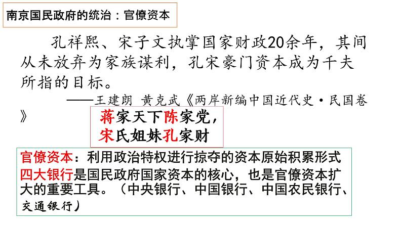 第22课南京国民政府的统治和中国共产党开辟革命新道路课件高中历史统编版必修中外历史纲要上册 (4)07