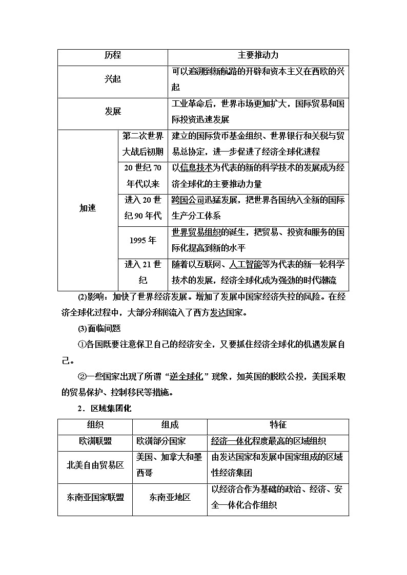 统编版高中历史中外历史纲要下第9单元第22课世界多极化与经济全球化课件+学案+练习含答案03