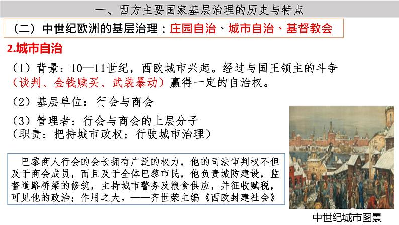 2022-2023学年高中历史统编版2019选择性必修1 第18课 世界主要国家的基层治理与社会保障 课件第7页