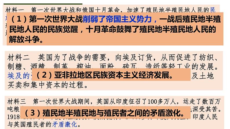 2021-2022学年高中历史统编版（2019）必修中外历史纲要下册第16课 亚非拉民族民主运动的高涨 课件册第6页