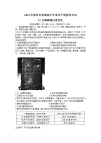 2023重庆市高三上学期11月期中历史含解析