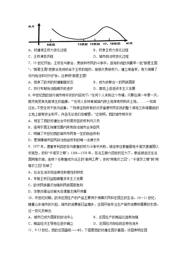 【高考专题复习】高考历史专题复习-专题13《中古时期的世界》典例卷（含解析）（新教材新高考）02