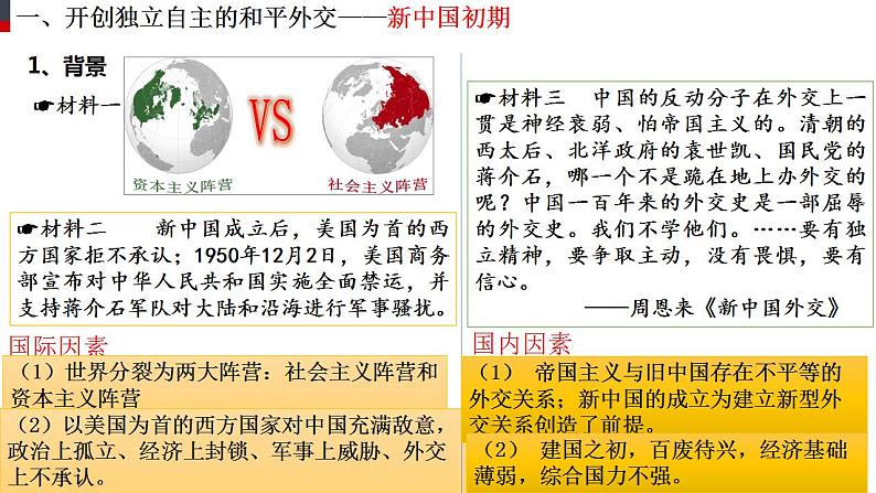 2022-2023学年高中历史统编版（2019）选择性必修一第14课 当代中国的外交 课件05