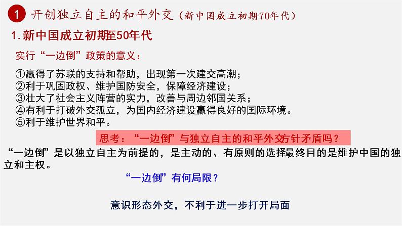 第14课 当代中国的外交  课件---2022-2023学年高中历史统编版2019选择性必修1第7页