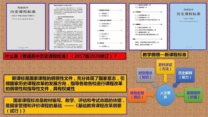 普通高中历史课程标准（2017版2020修订）解读与运用 课件第4页