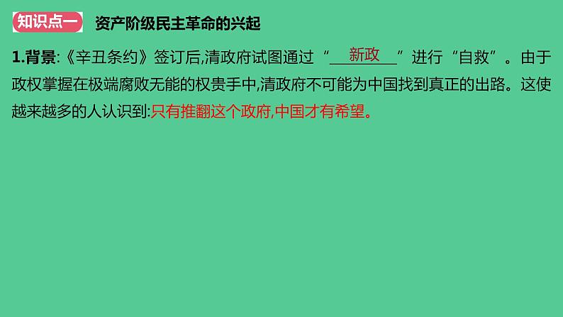 2022-2023学年高中历史统编版2019必修中外历史纲要上册第六单元 辛亥革命与中华民国的建立 单元课件第4页