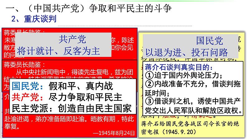 第25课 人民解放战争课件高中历史统编版必修中外历史纲要上册 (2)第4页