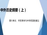 部编版高中历史必修中外历史纲要（上）第六单元辛亥革命与中华民国的建立单元优化提升课件