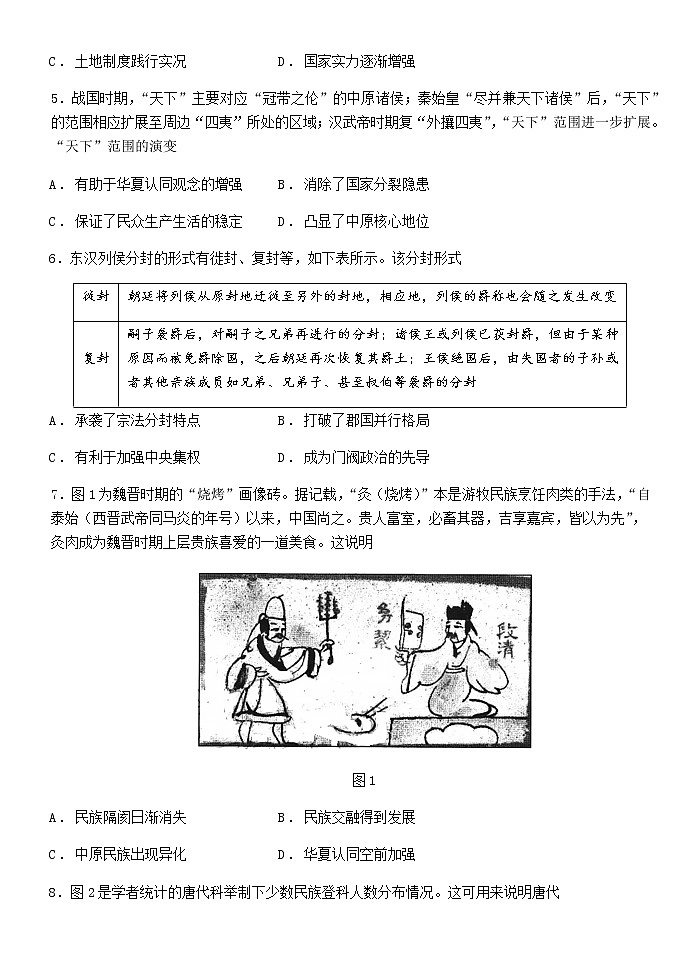2023山西大学附中高三年级11月期中考试历史试题含答案02