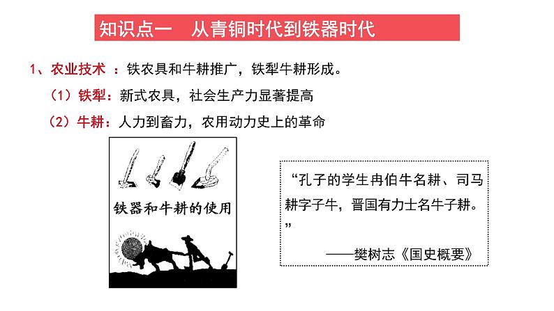 2023届高考历史二轮专题复习：先秦时期：春秋战国大变革 复习课件第5页