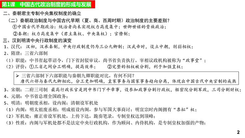 选择性必修一国家制度与社会治理+全册重难点复习课件--2021-2022学年高中历史统编版2019选择性必修1+国家制度与社会治理第4页