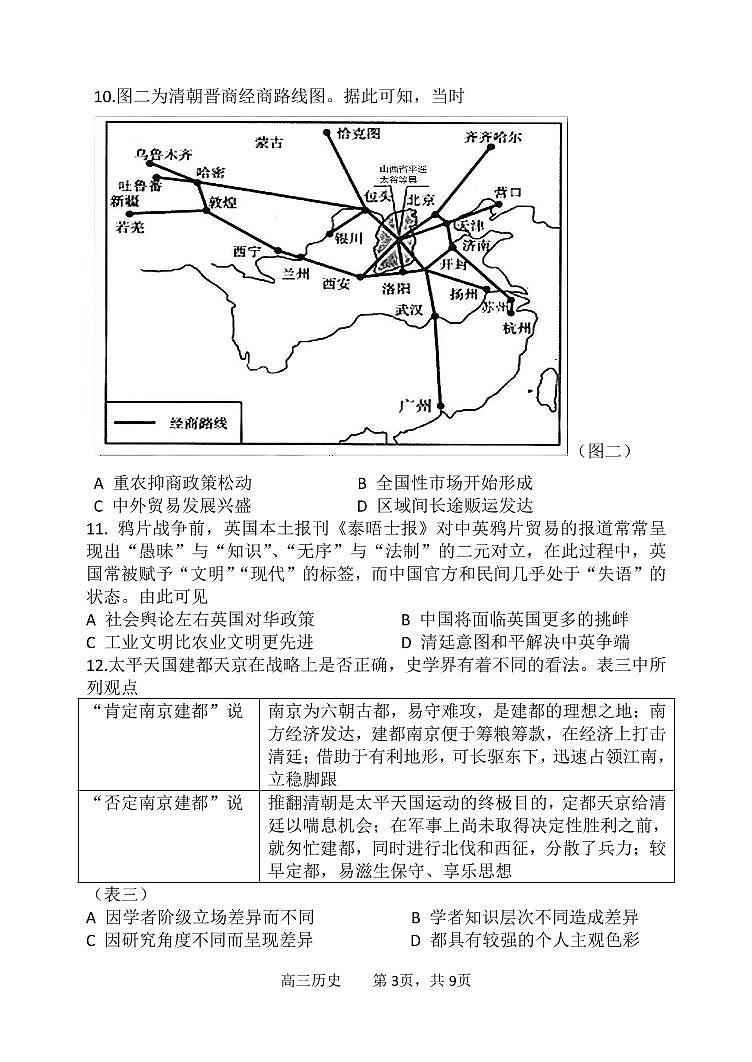 辽宁省六校协作体2022-2023学年高三上学期10月联考历史试题03