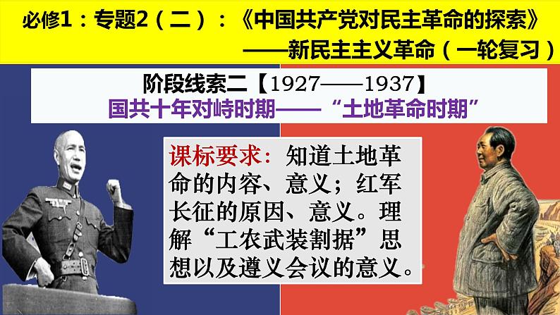 专题2（二）新民主主义革命阶段2——国共十年对峙时期 课件--2023届高三历史一轮复习第2页