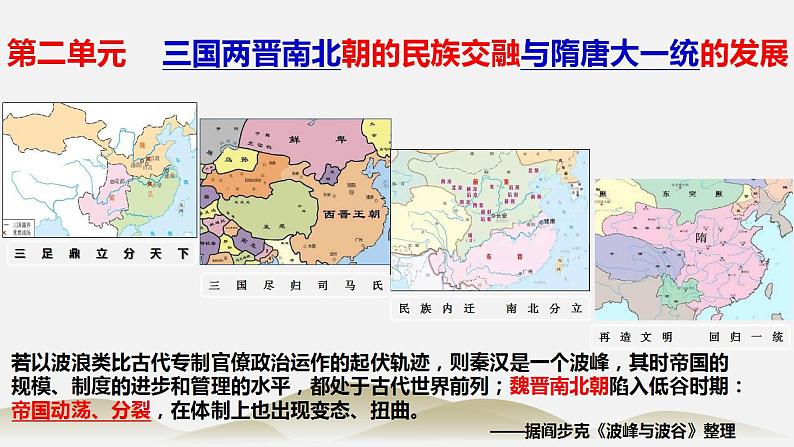 第5课 三国两晋南北朝的政权更迭与民族交融课件---2022-2023学年高中历史统编版（2019）必修中外历史纲要上01