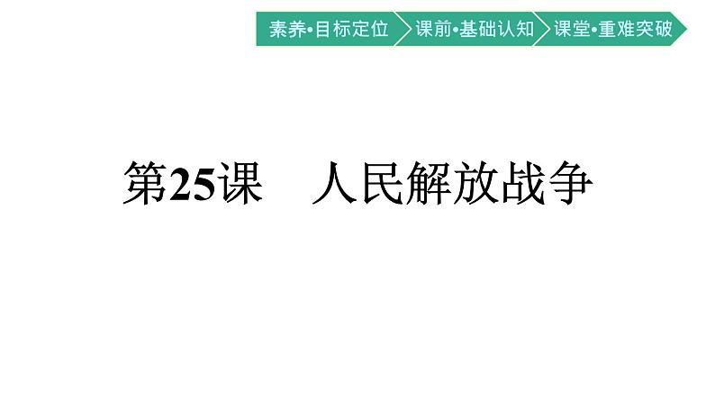 中外历史纲要上册（新人教版）第25课人民解放战争第1页