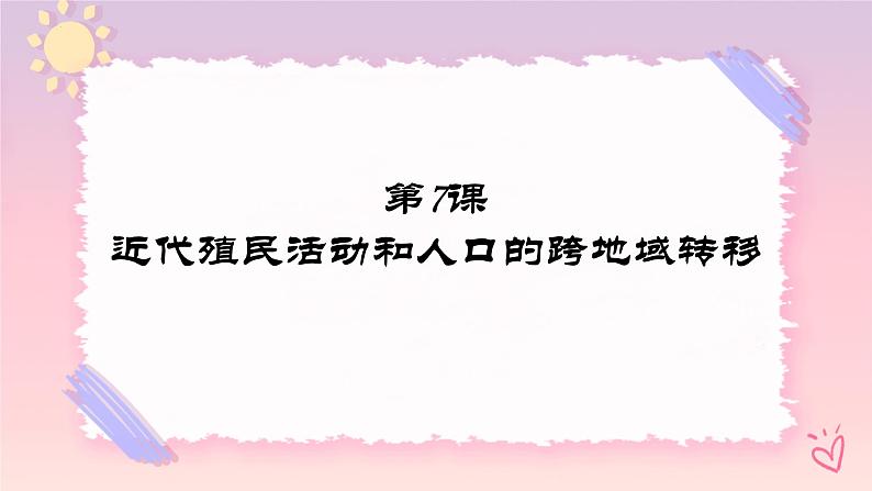 第7课 近代殖民活动与人口的跨地域转移-高二历史同步教学课件（选择性必修3文化交流与传播）第1页