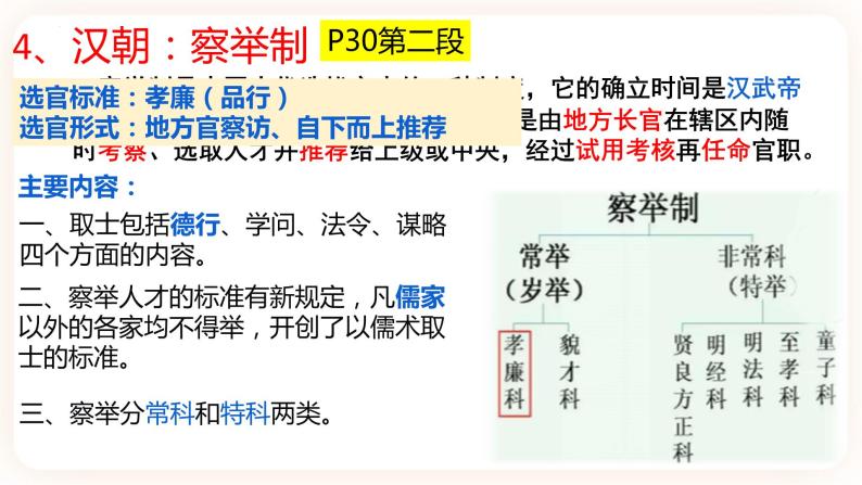 高中历史统编版选择性必修一第5课 中国古代官员的选拔与管理 课件08
