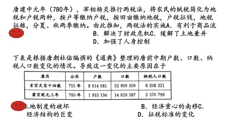 第16课 中国赋税制度的演变 复习课件 --2023届高三统编版（2019）高中历史选择性必修1一轮复习第7页