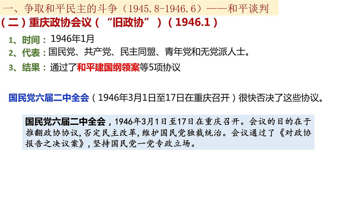 第25课  人民解放解放战争  课件--2023届高考统编版历史一轮复习第6页