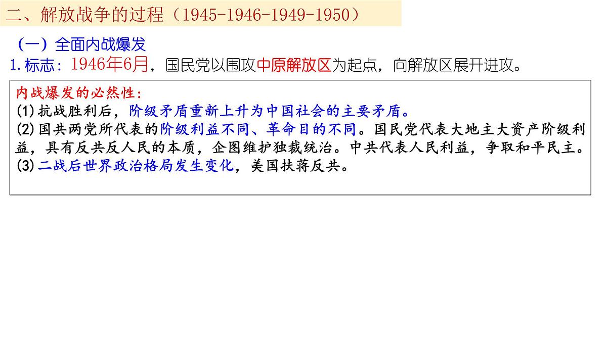 第25课  人民解放解放战争  课件--2023届高考统编版历史一轮复习第7页