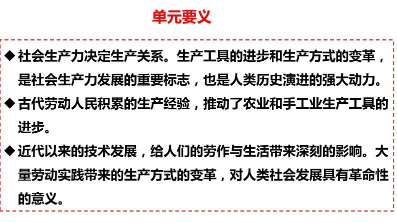 第二单元 生产工具与劳作方式 课件--2023届高考统编版历史选择性必修二 一轮复习第3页