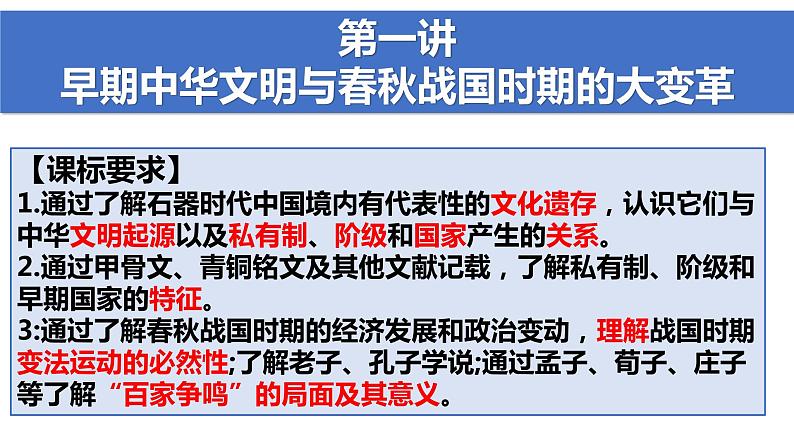 中国古代史——先秦、秦与西汉史 课件--2023届高三统编版历史一轮复习第5页