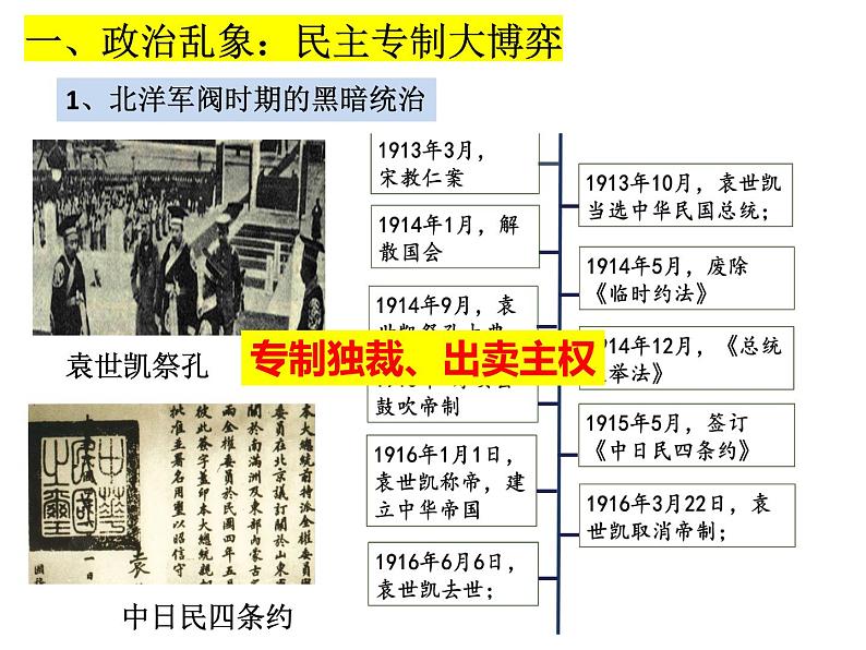 纲要上20北洋军阀统治时期的政治经济文化课件第3页