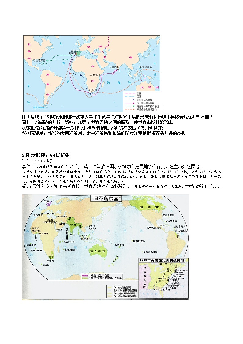 第8课 世界市场与商业贸易提纲--2022-2023学年高中历史统编版（2019）选择性必修二第2页